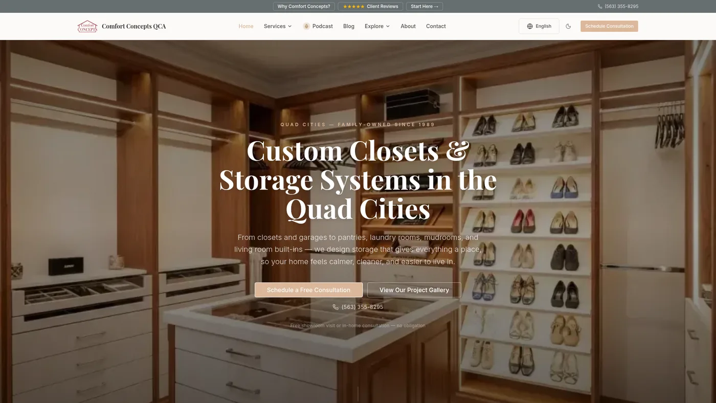 Comfort Concepts QCA — Home preview