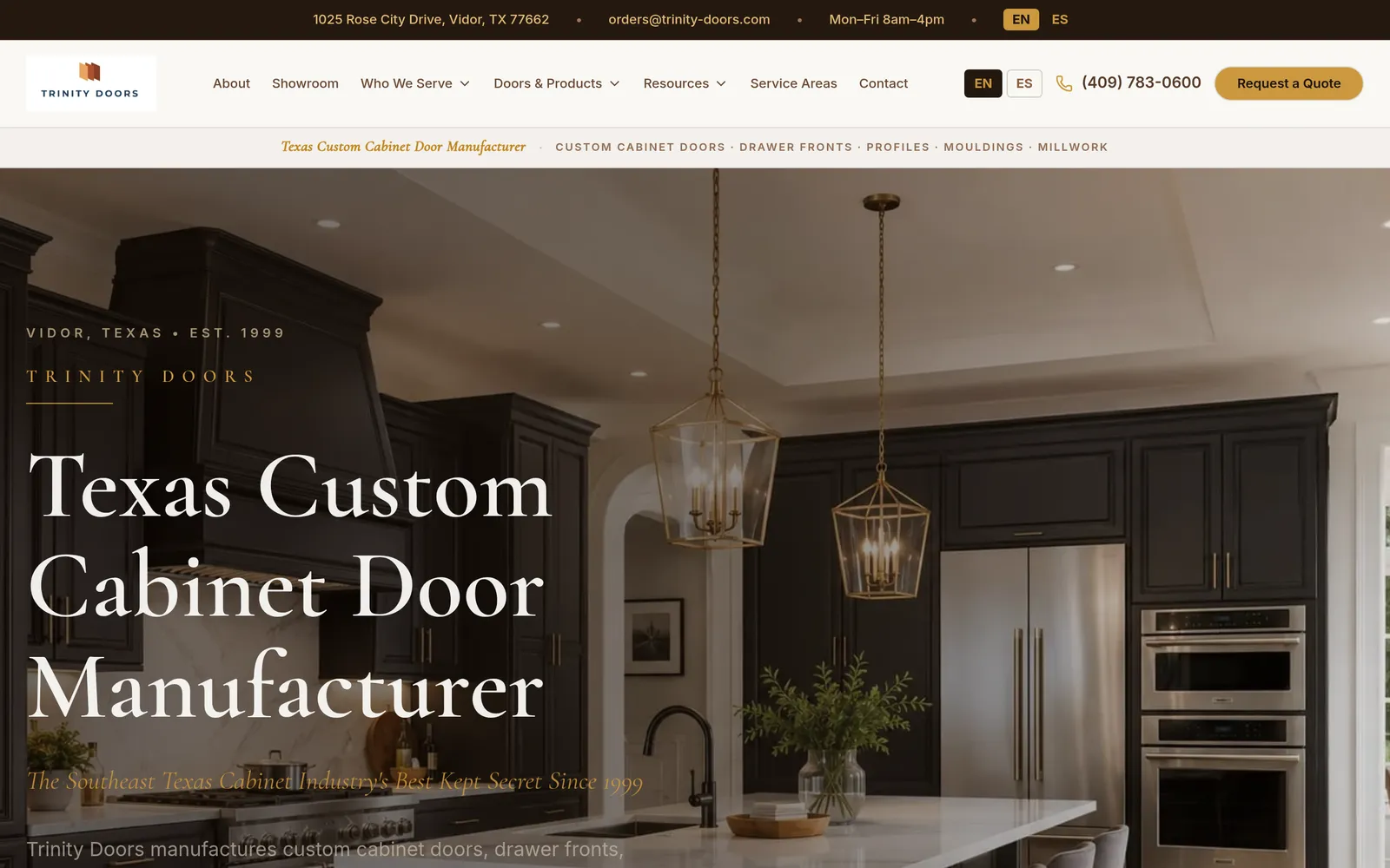 Trinity Doors — Home preview